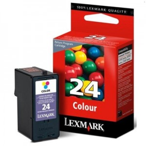 Cartus LEXMARK 24, Original, Color, Inkjet, Lexmark X3430 X3530 X3550 X4530 X4550 Z1400 Z1410 Z1420 	